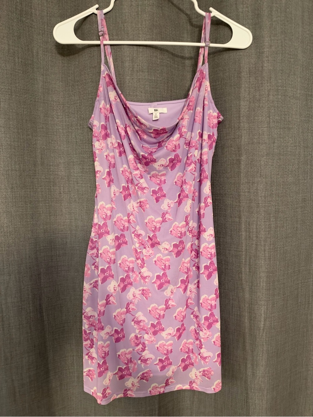 Lavender Pink Floral Slip Dress